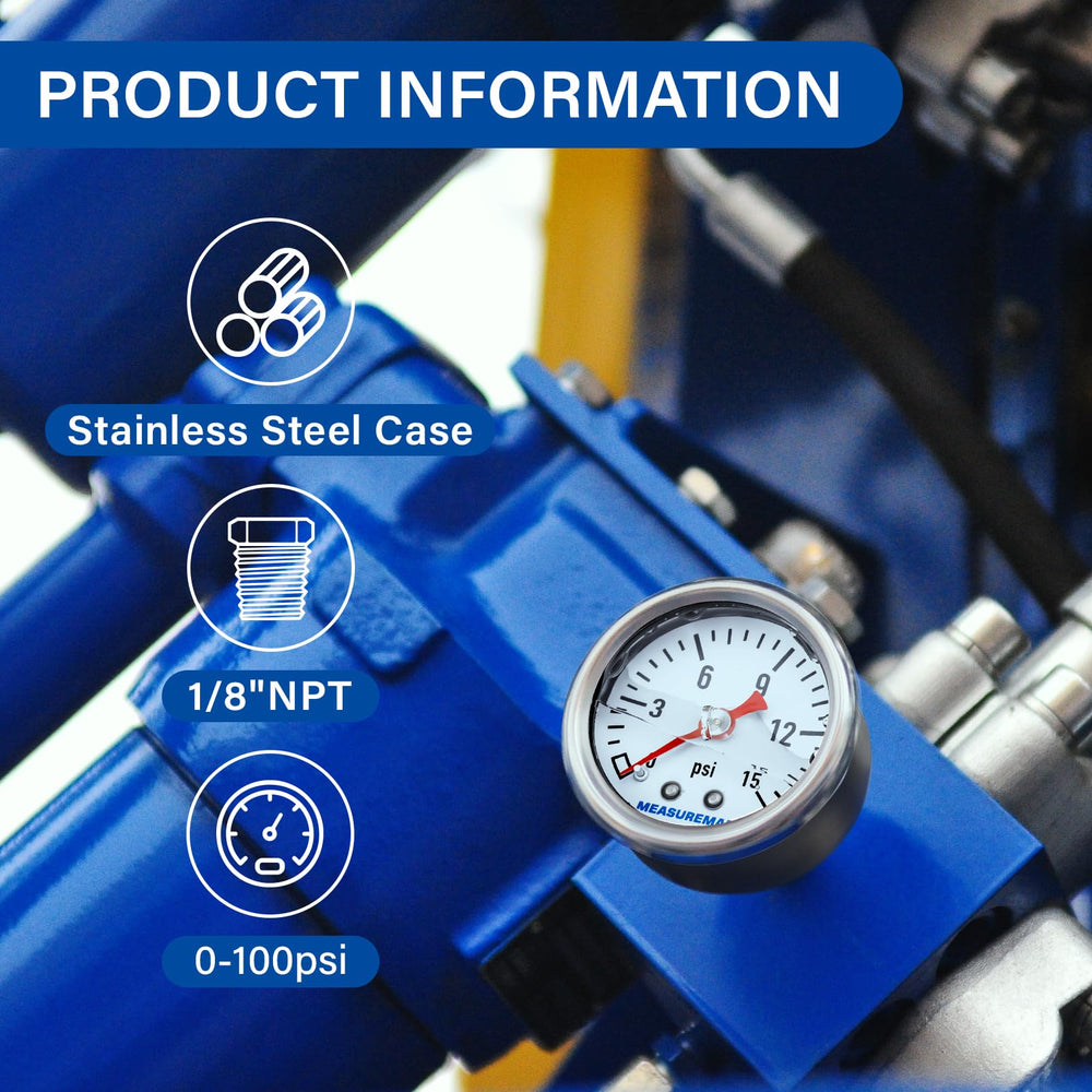 MEASUREMAN 1/8 inch NPT back mount simplifies installation