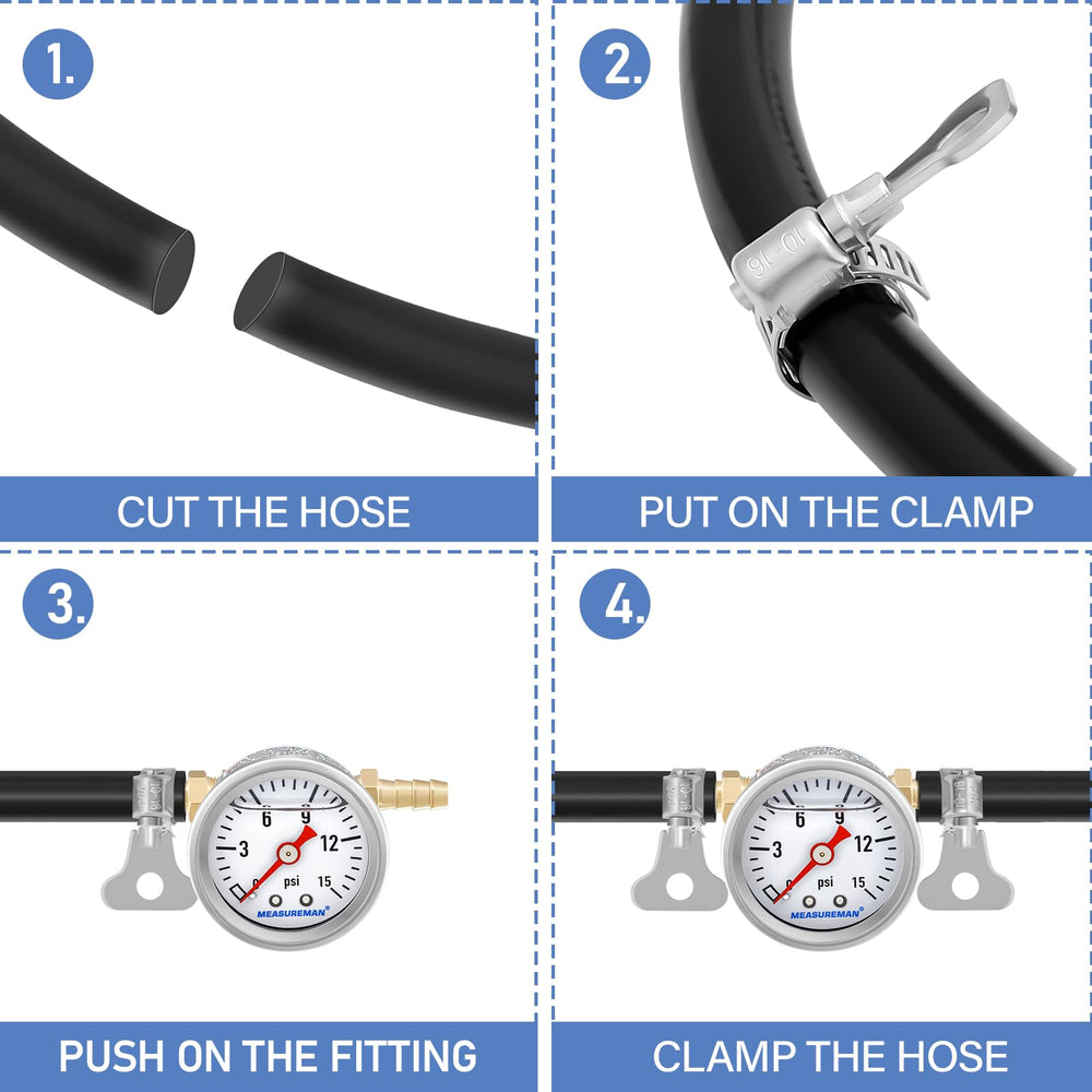 MEASUREMAN 5-16 fuel line included for fast setup.