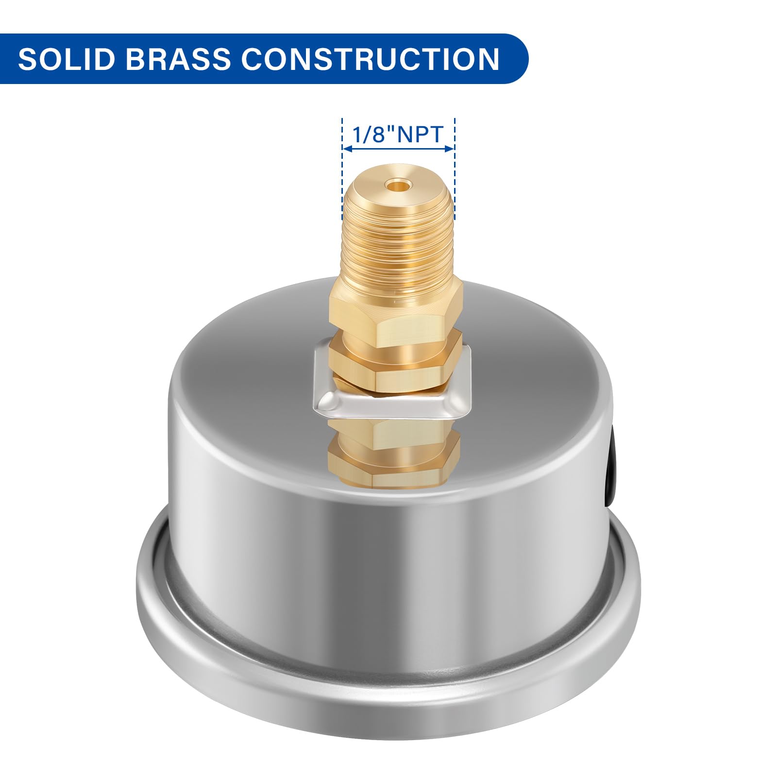 MEASUREMAN brass wetted parts ensure reliable fuel contact and durability