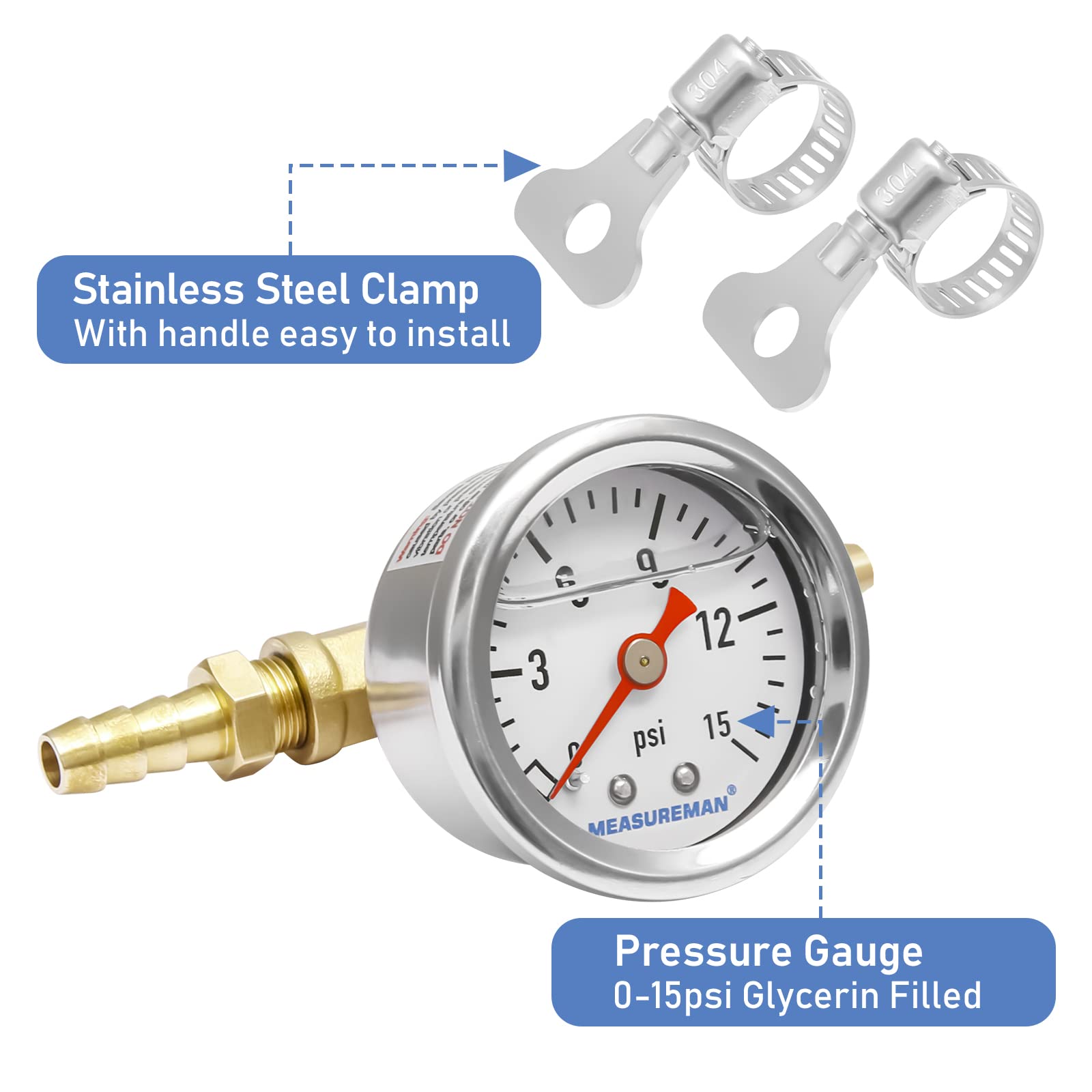MEASUREMAN center-back-mount helps install the gauge discreetly in limited engine bays.