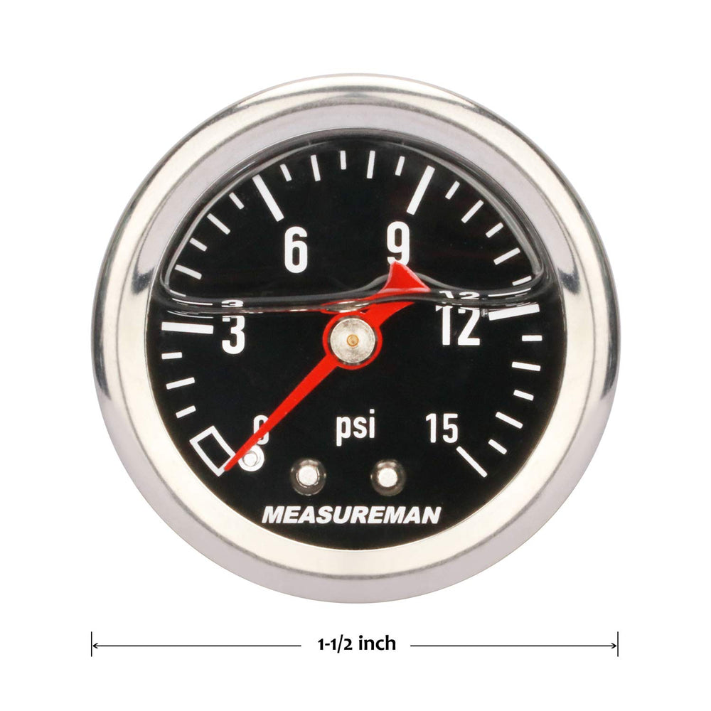 MEASUREMAN fuel pressure gauge suitable for automotive and industrial applications