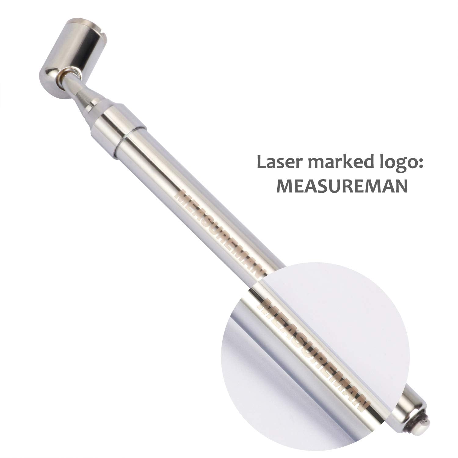 MEASUREMAN large bore design compatible with heavy-duty truck valves.