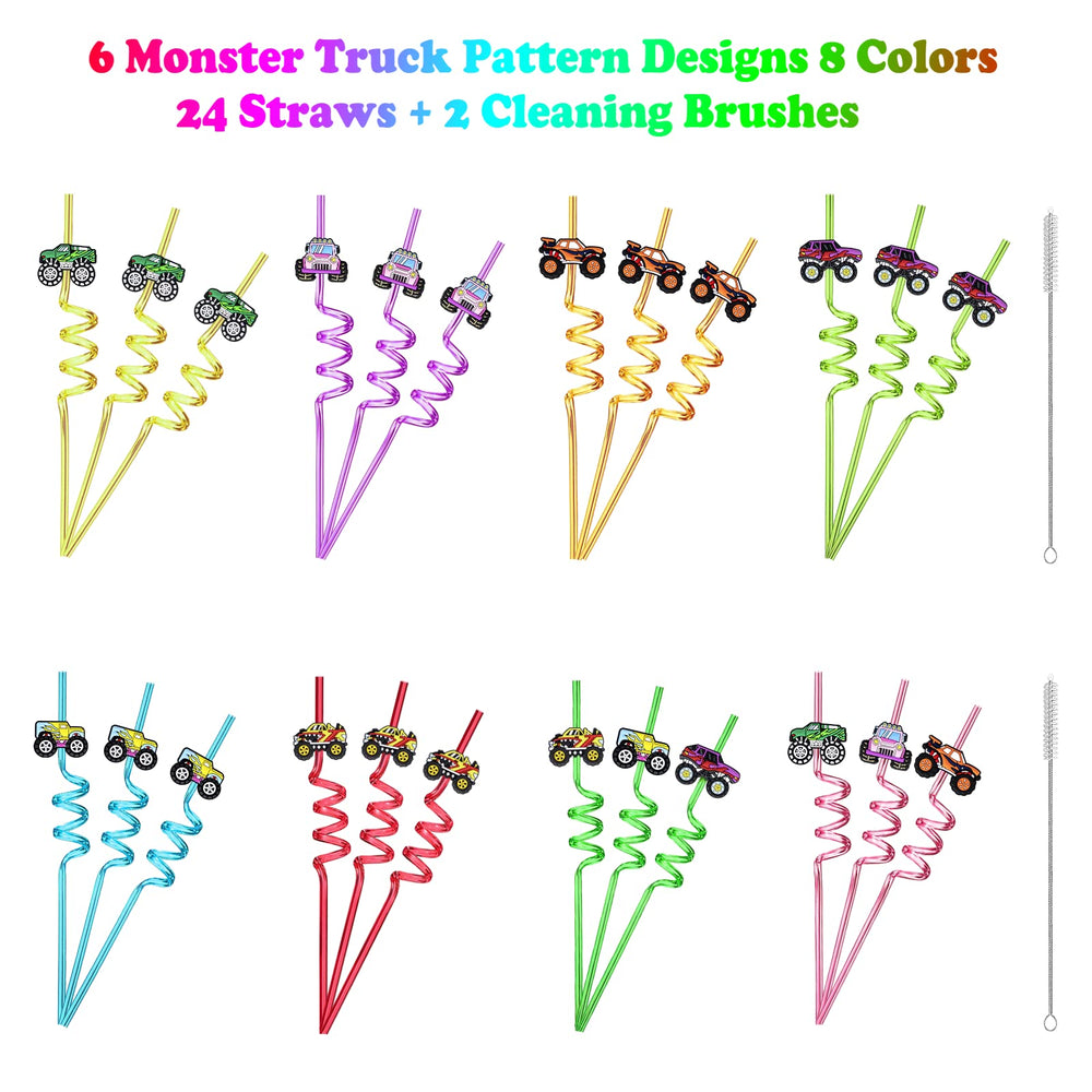 Meaxur colorful-straws in eight colors brighten any party atmosphere.