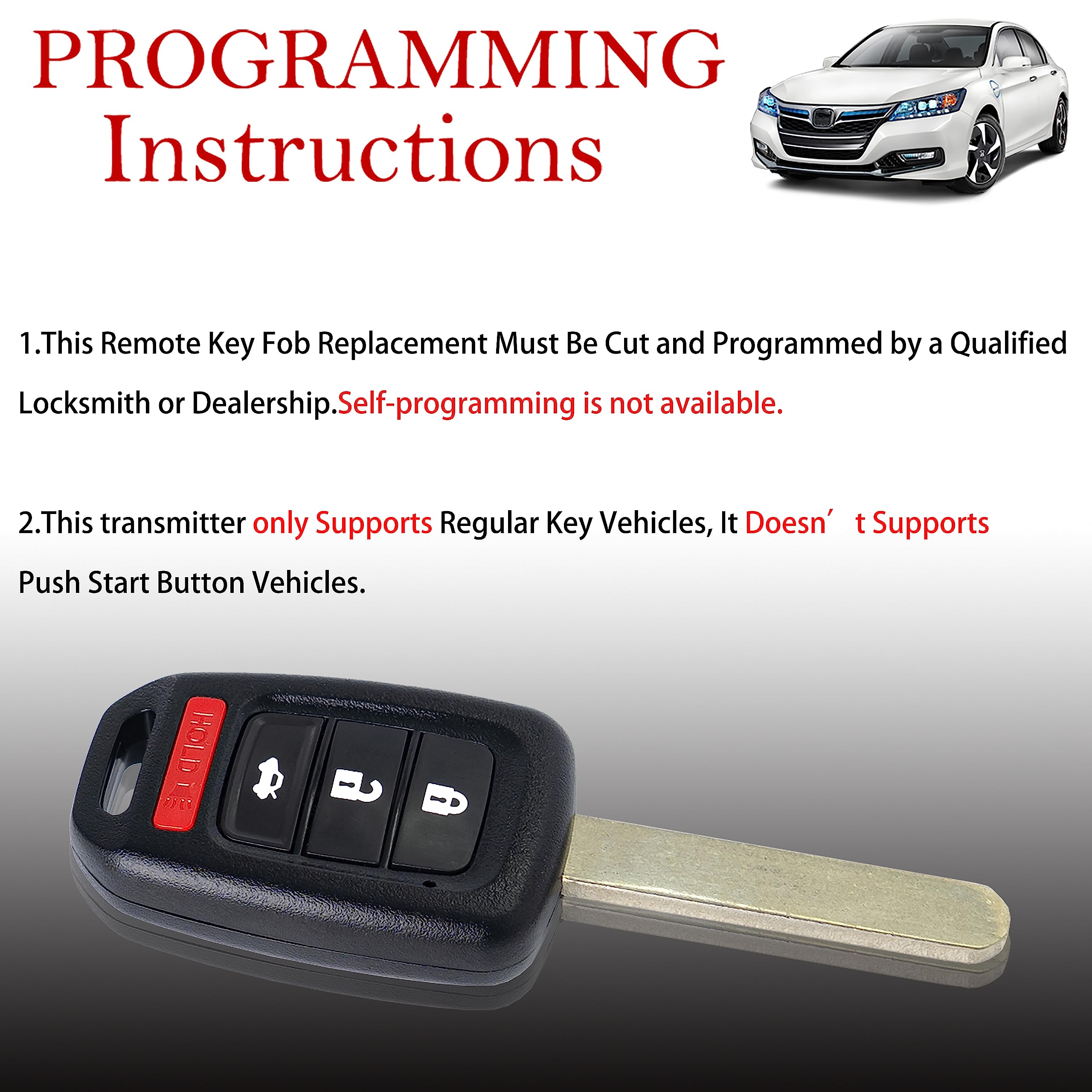 MechanMagic key fob with battery pre-installed for quick replacement