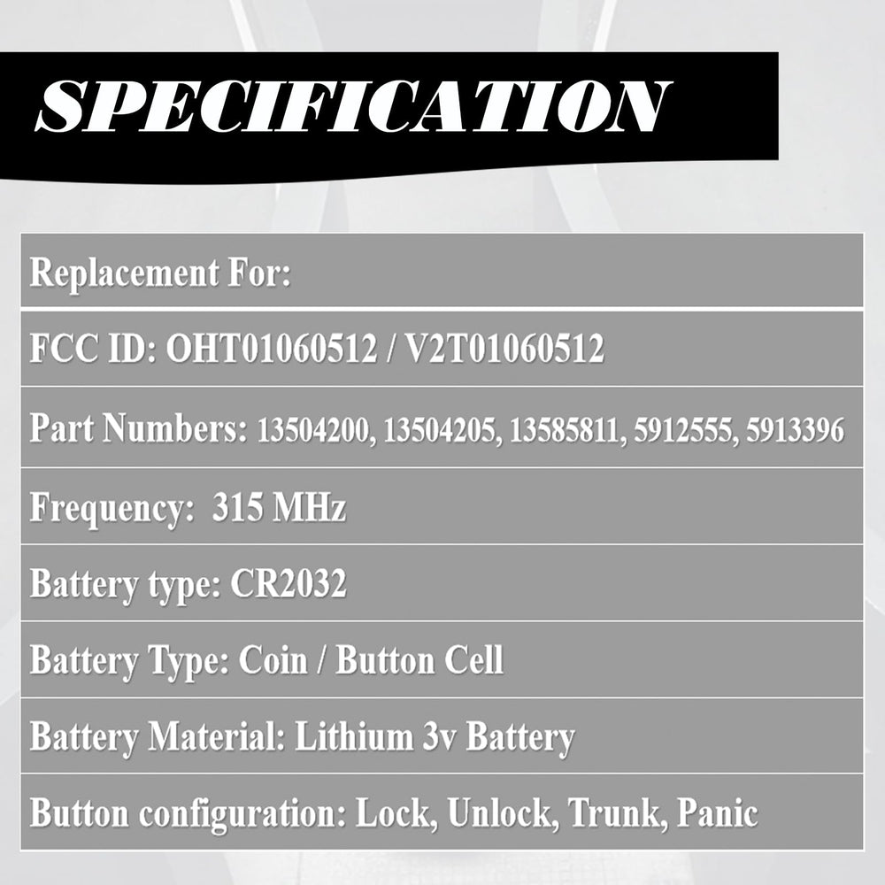 MechanMagic Chevrolet Equinox remote front view with sturdy build for daily reliability
