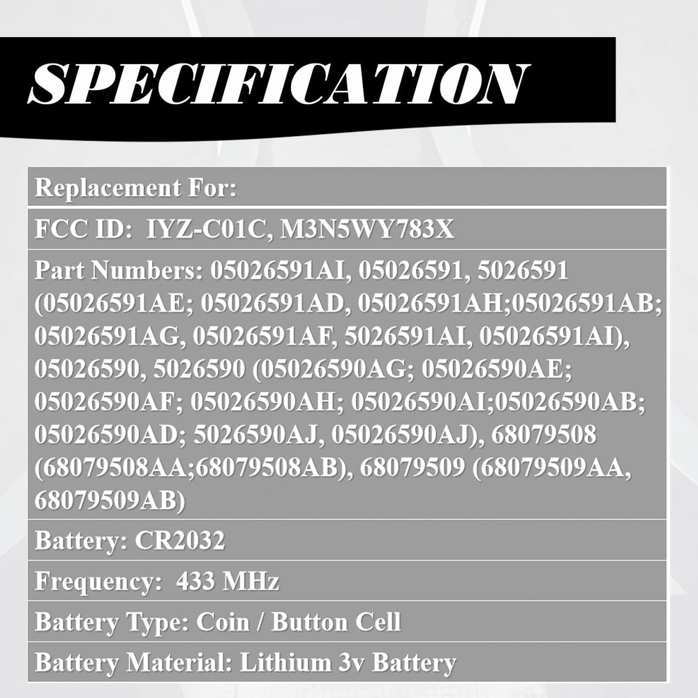 Compatibility overview for Chrysler Town and Country, Dodge Caravan, and Routan
