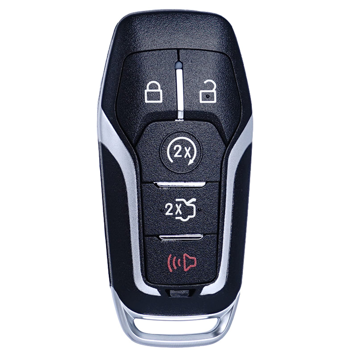 MechanMagic fob remote front view showing compact design for easy Ford and Lincoln access