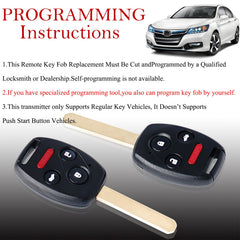 MechanMagic key fob back view shows button layout for Honda Pilot.