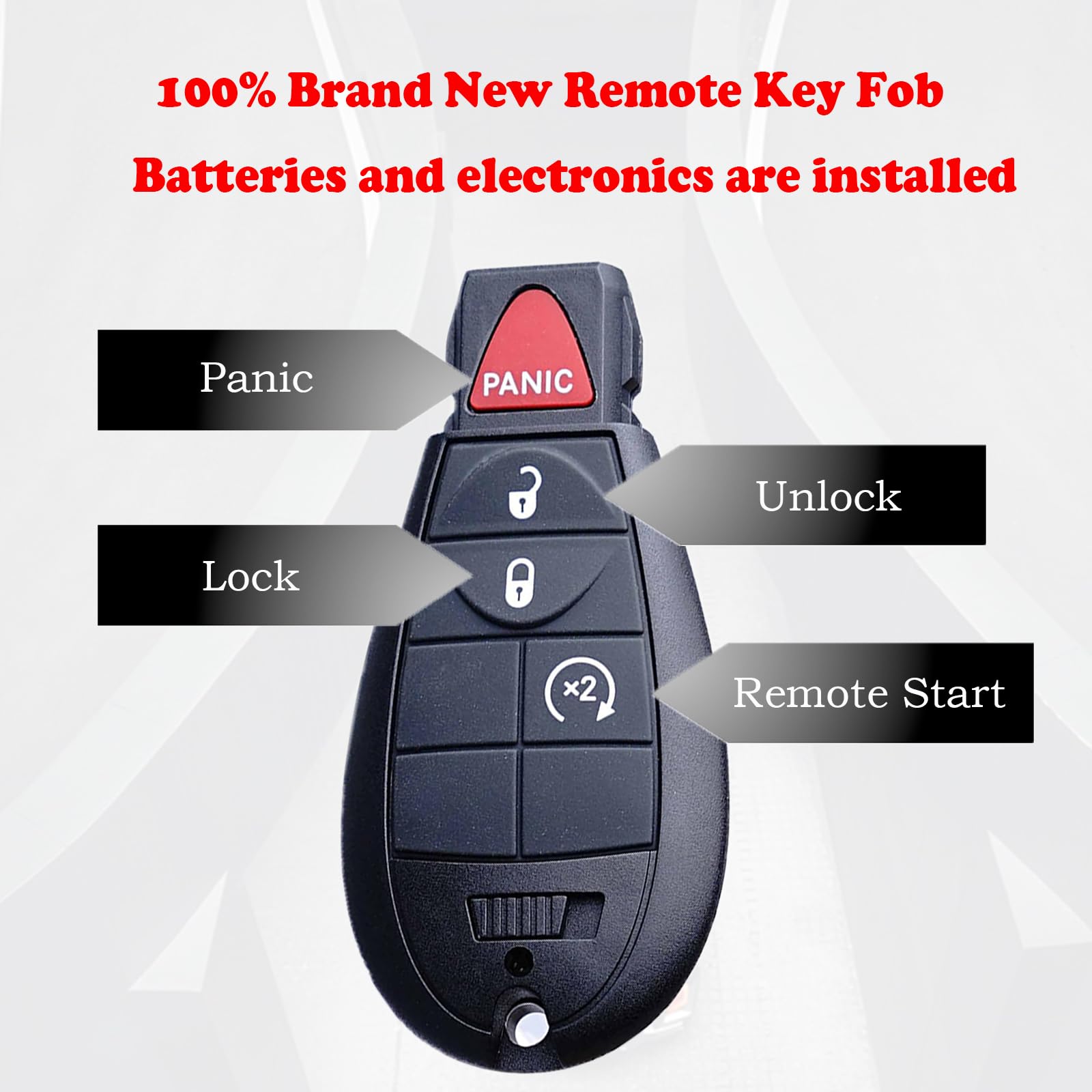 MechanMagic Challenger key fob remote, modern design for compatibility.