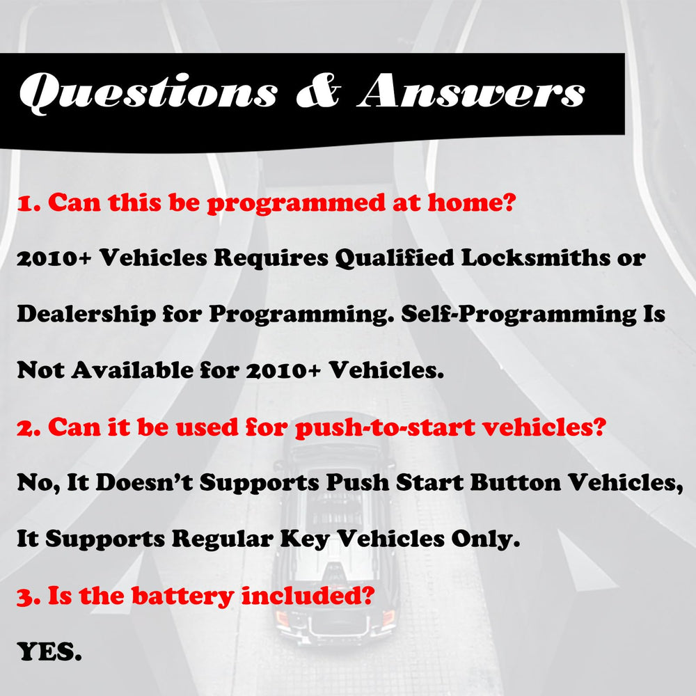 MechanMagic Dodge Ram 2500 key fob back view, reliable remote replacement.