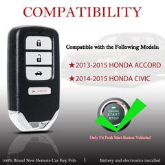 MechanMagic key fob Honda Civic 2014-2015 interior electronics visible.