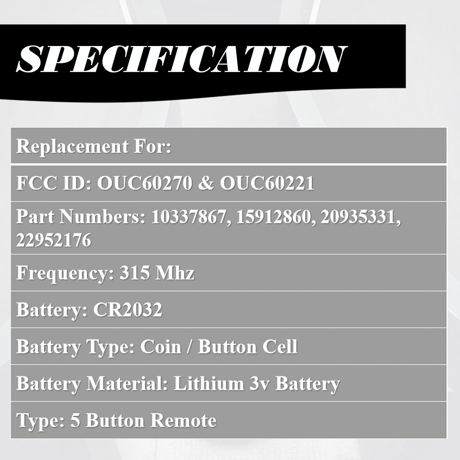 MechanMagic Buick Lucerne remote, simple replacement for daily use