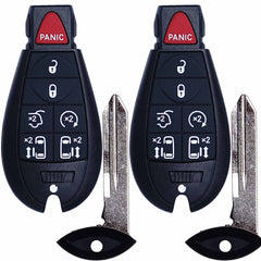 MechanMagic key fob remote front view for Chrysler Town and Country and Dodge Grand Caravan