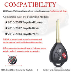 MechanMagic key fob remote Yaris, keeps car access convenient