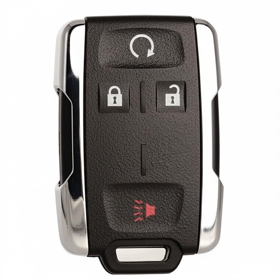 MechanMagic key fob replacement chrome front view shows a stylish ready-to-use unit.