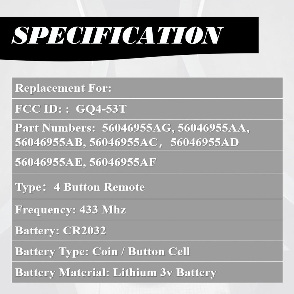 MechanMagic key fobik battery included for quick replacement