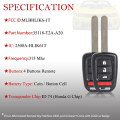 MechanMagic keyless entry remote electronics pre-installed