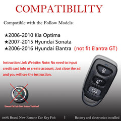 MechanMagic Kia Optima remote, compact design for quick replacement.