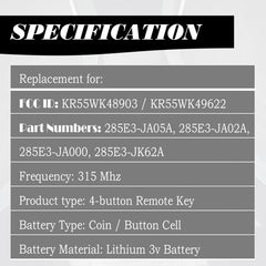 MechanMagic key fob for Nissan Murano offering seamless replacement