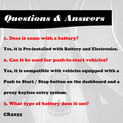 MechanMagic replacement key fob back view with clear button layout for easy operation.