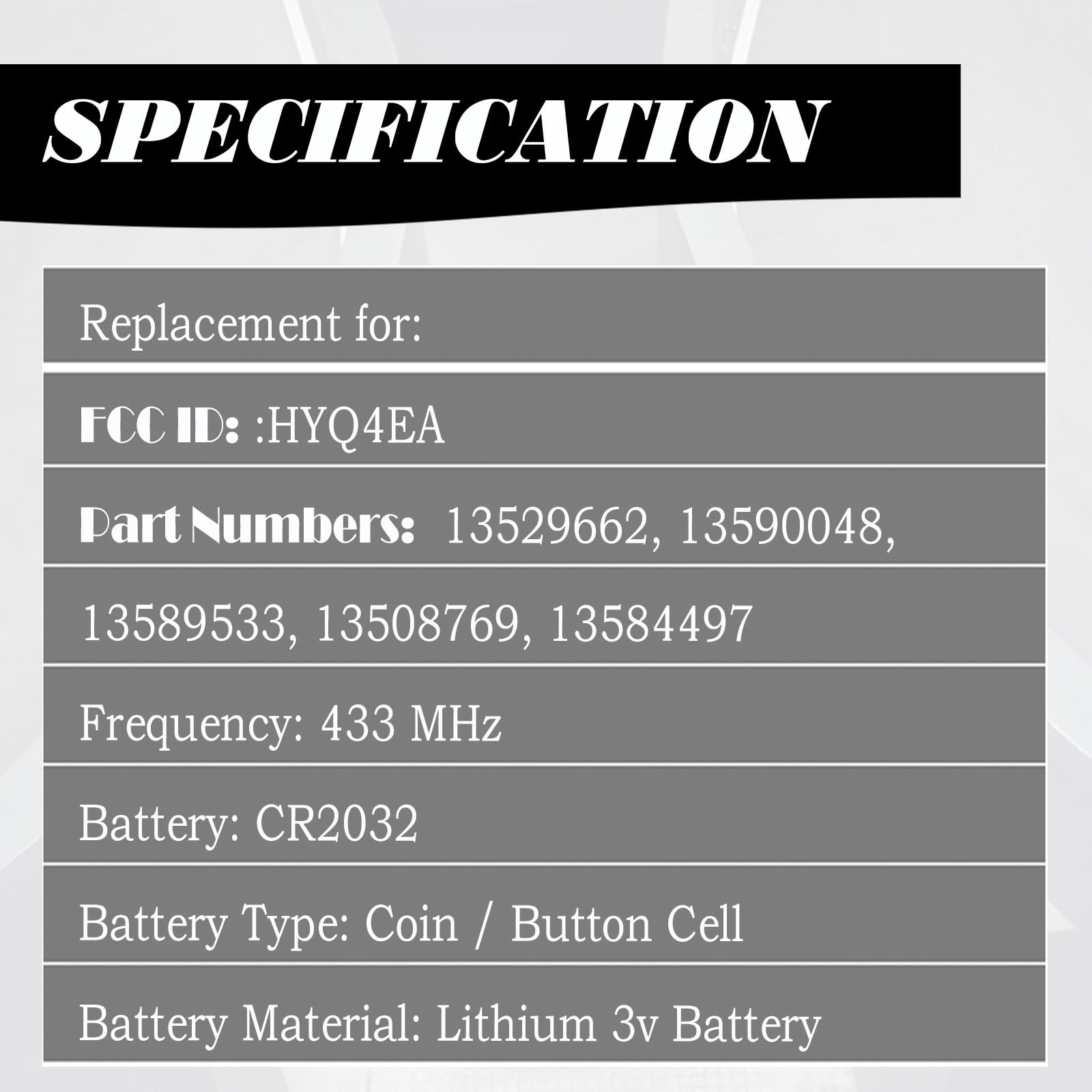 MechanMagic fob HYQ4EA FCC ID label confirms compatibility.
