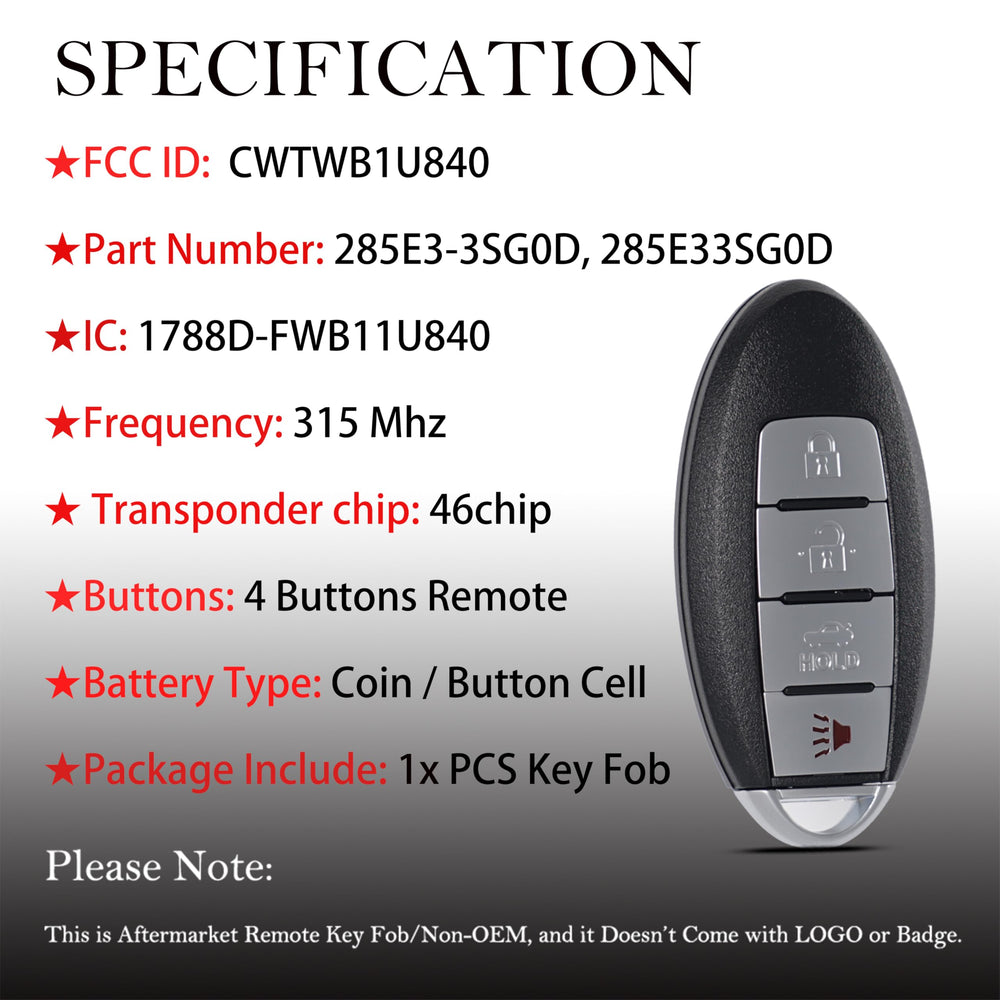 MechanMagic remote with Versa/Sentra compatibility badge.