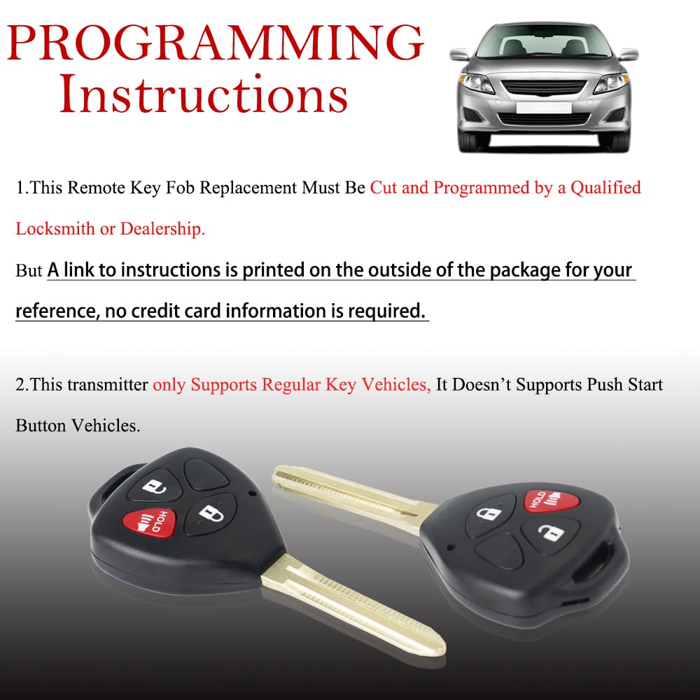 MechanMagic Toyota 4Runner HYQ12BBY remote fob for quick replacement.