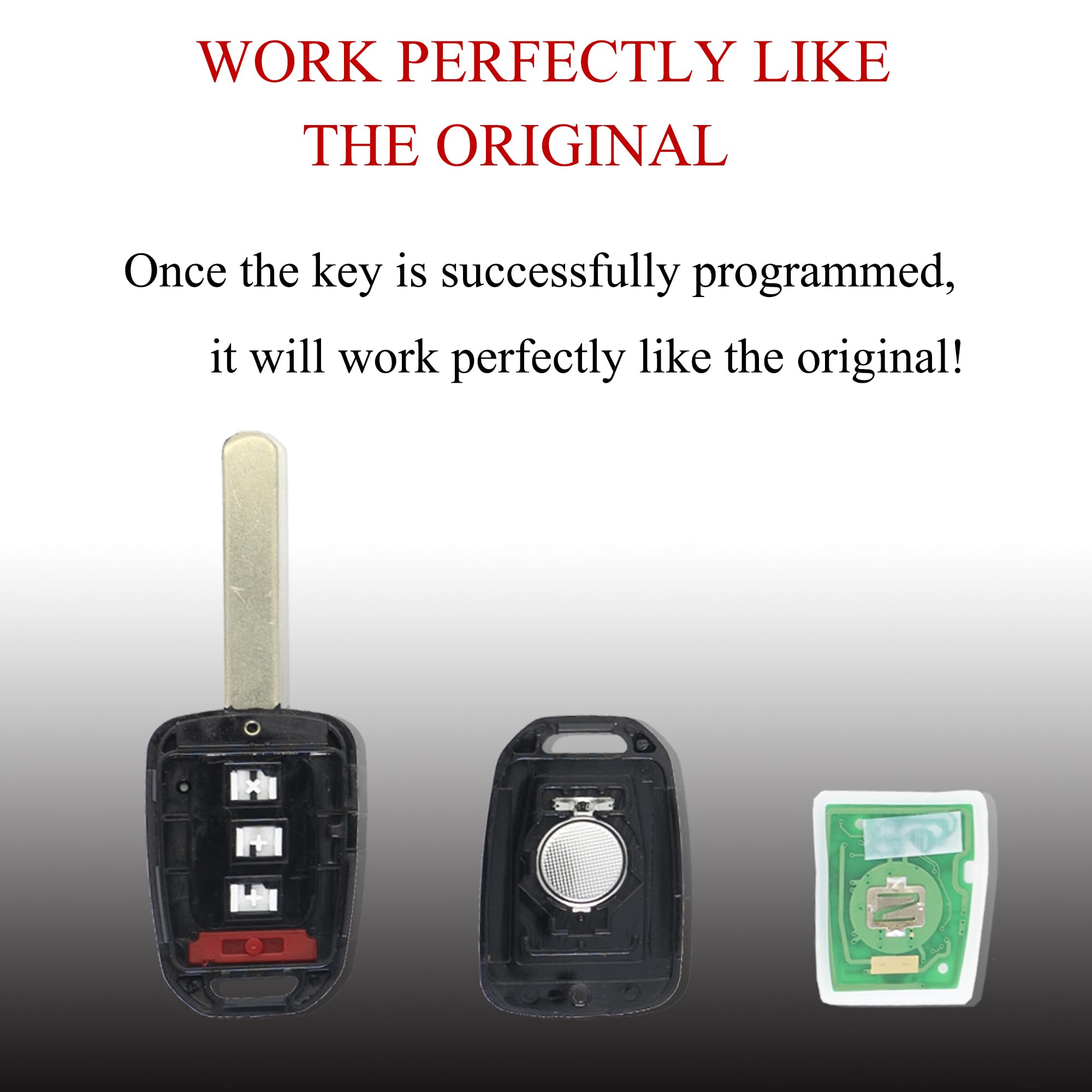MechanMagic two-pack remote fobs for Honda compatibility