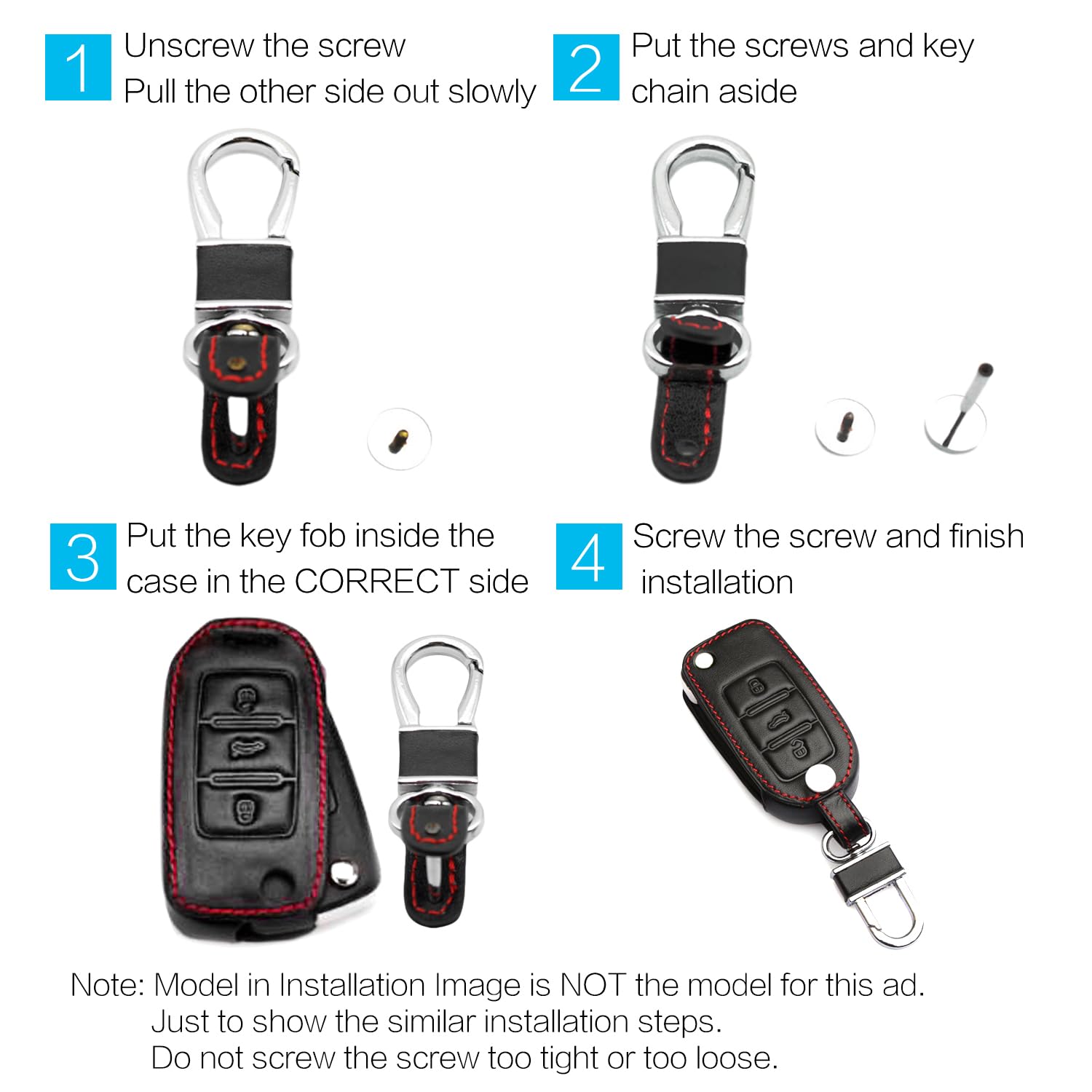 Packaging shot for MECHCOS Toyota fob cover and ring in box