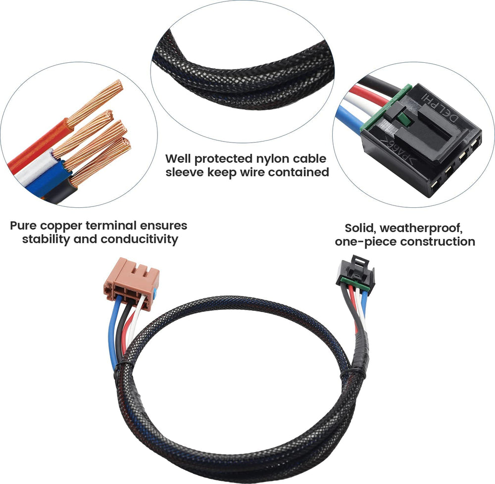 MECMO 3025-P works with common GM brake controllers for easy setup.