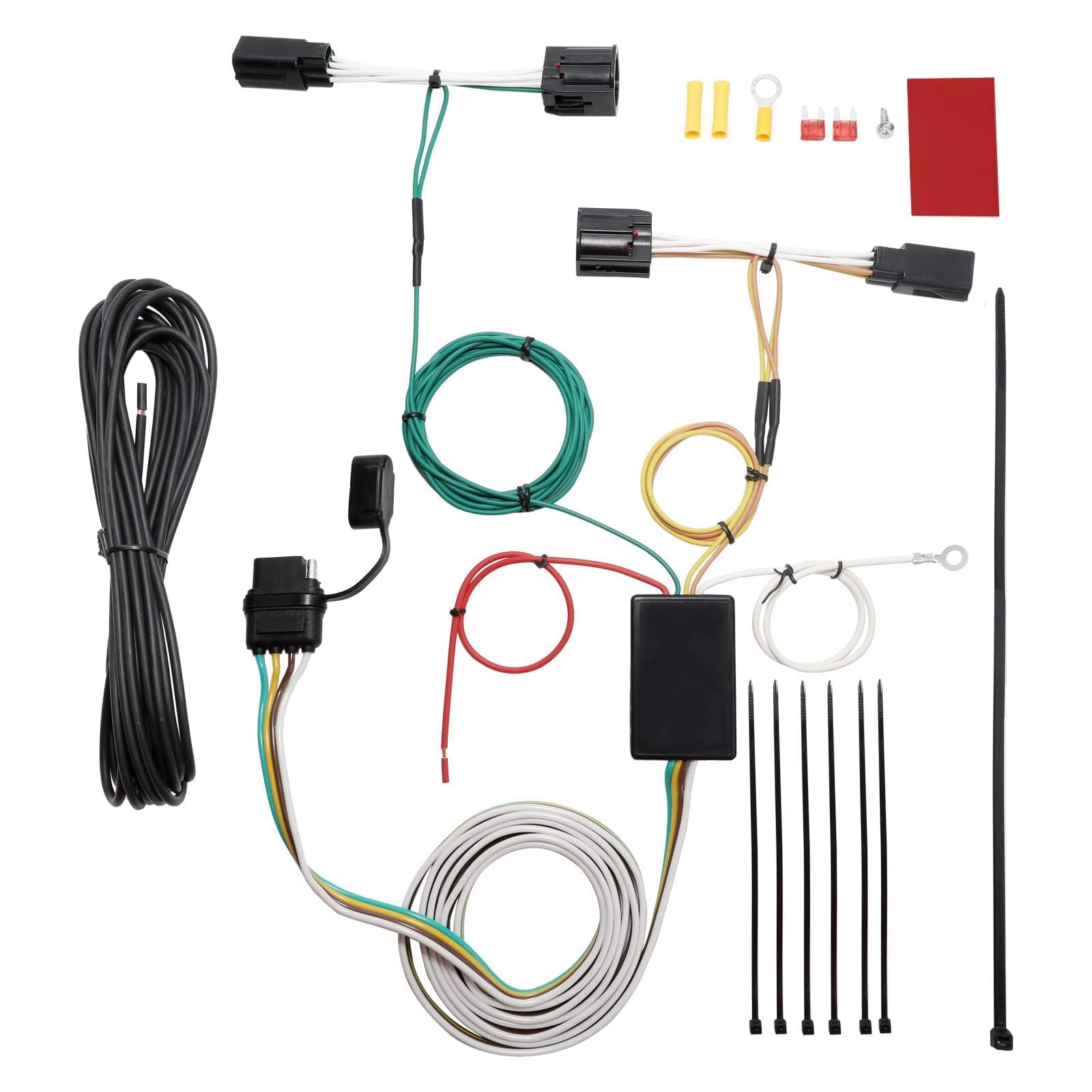 MECMO 4-Way Flat tin-plated copper terminals ensure corrosion resistance and conductivity.