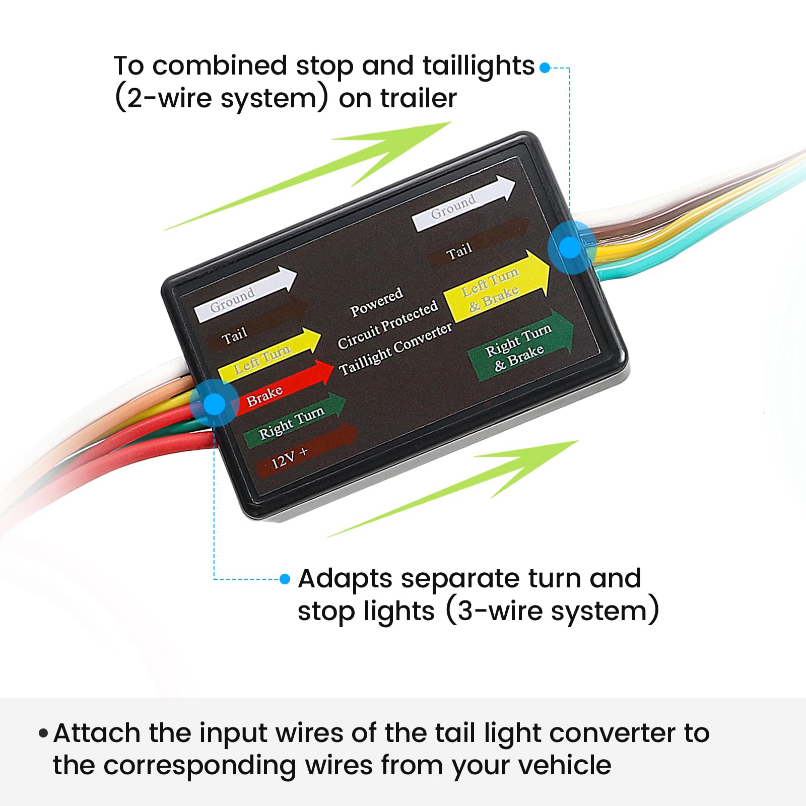 MECMO 56236 heavy-duty tail light converter construction shown.