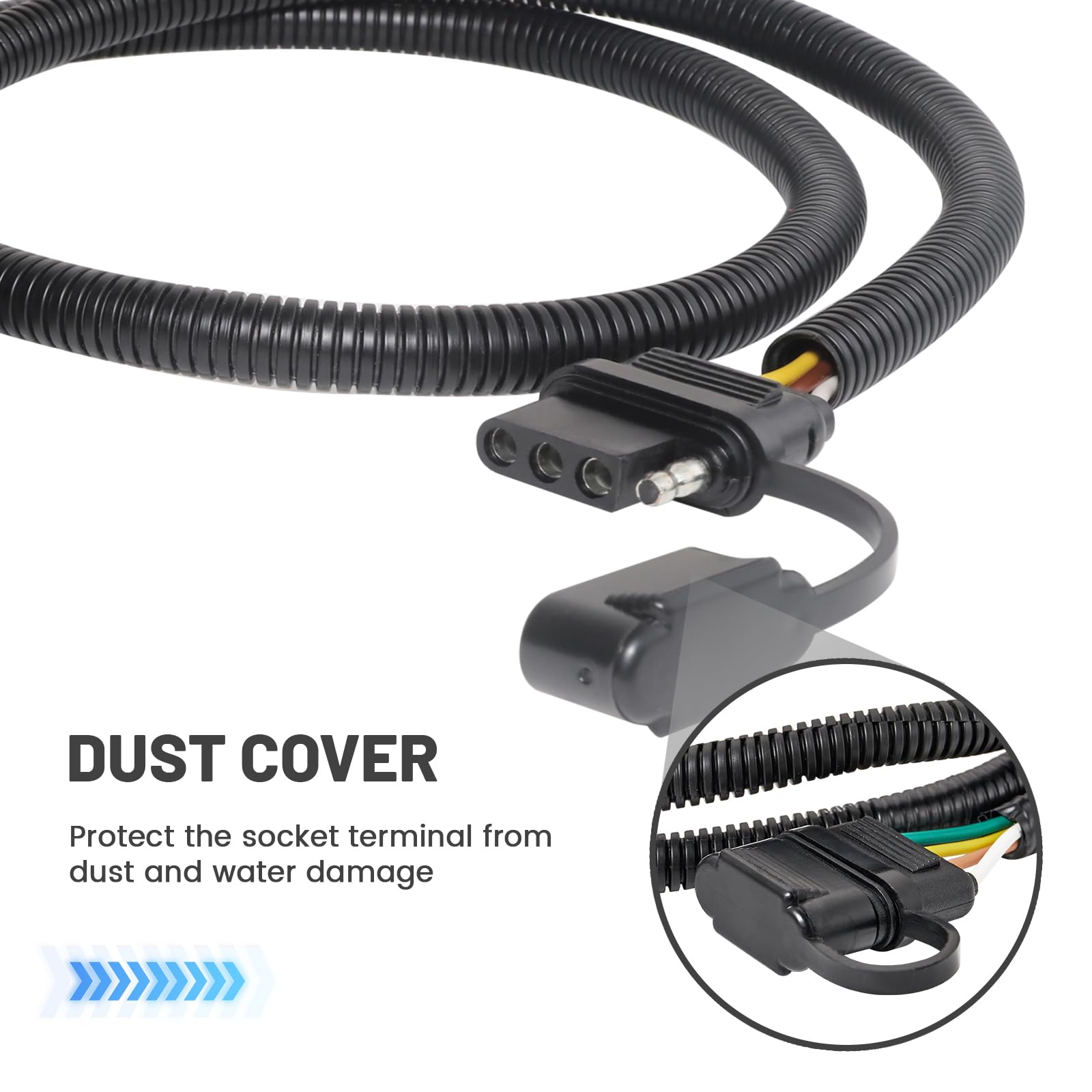 MECMO harness stored behind driver side tail light for tidy rear