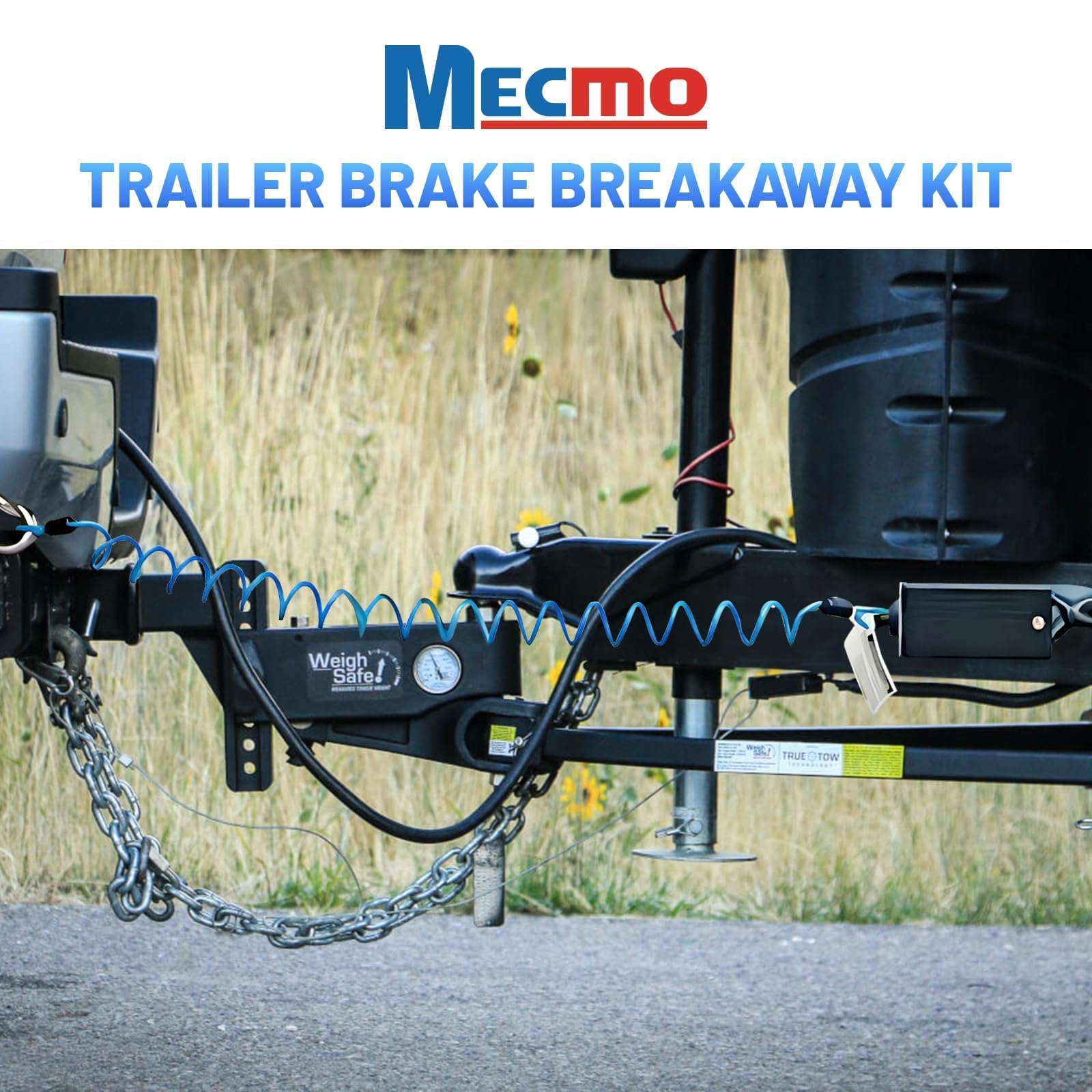 MECMO breakaway switch with stainless steel spring for durable towing safety