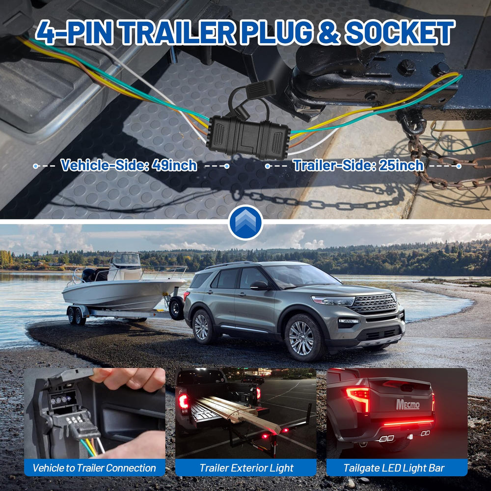 MECMO color-coded wires simplify trailer wiring setup