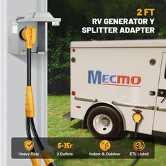 MECMO dual 5-15R outlets deliver two 110V sockets for tools.
