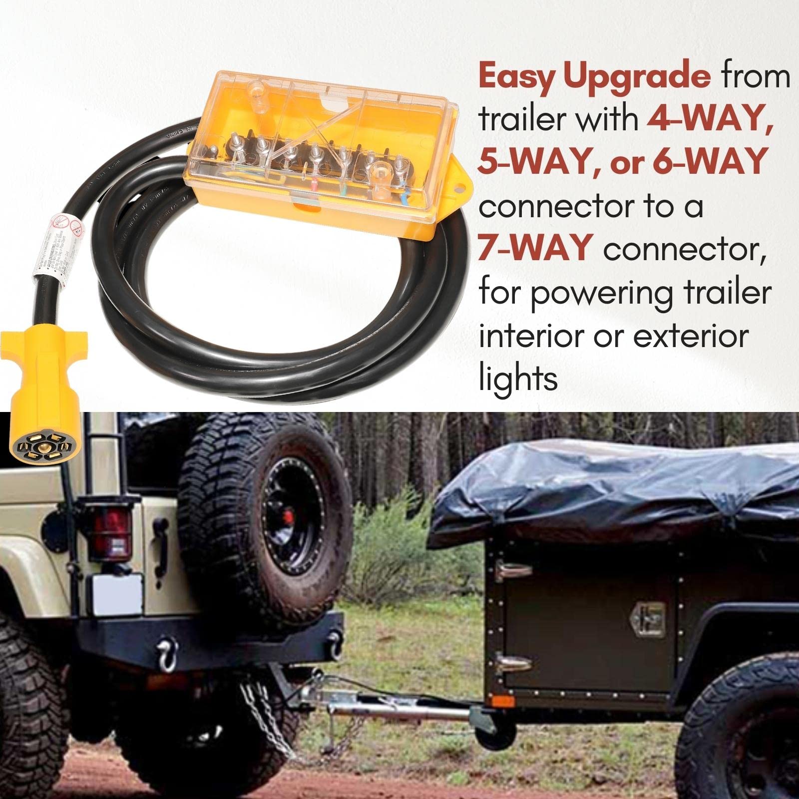 MECMO heavy duty trailer wiring withstands rugged towing environments.