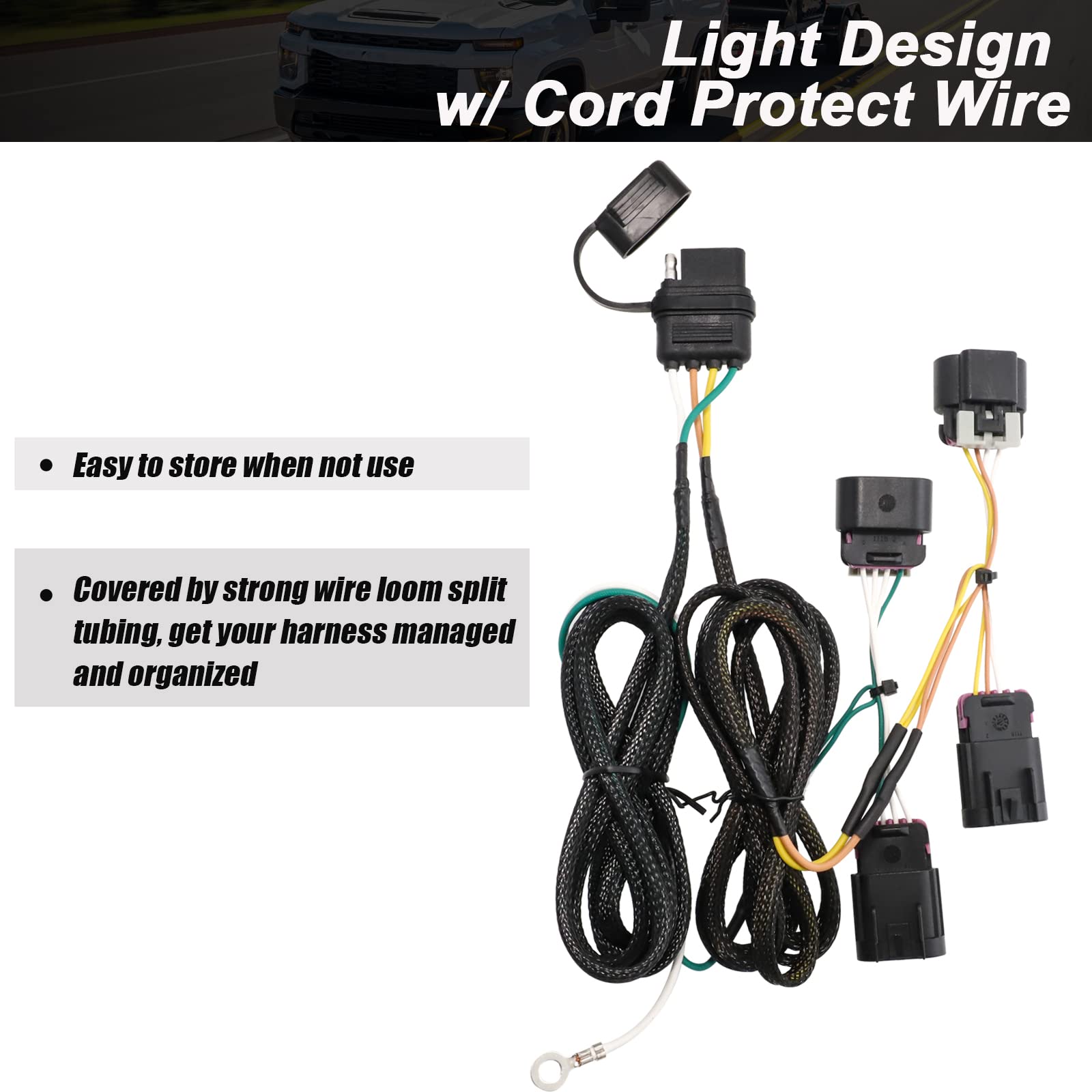 MECMO harness installation behind the Equinox or Terrain tail light is straightforward.
