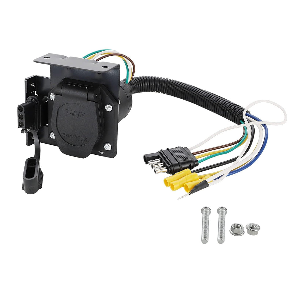 MECMO Multi-Tow dual-output adapter with 4-pin and 7-pin connections for versatile towing options