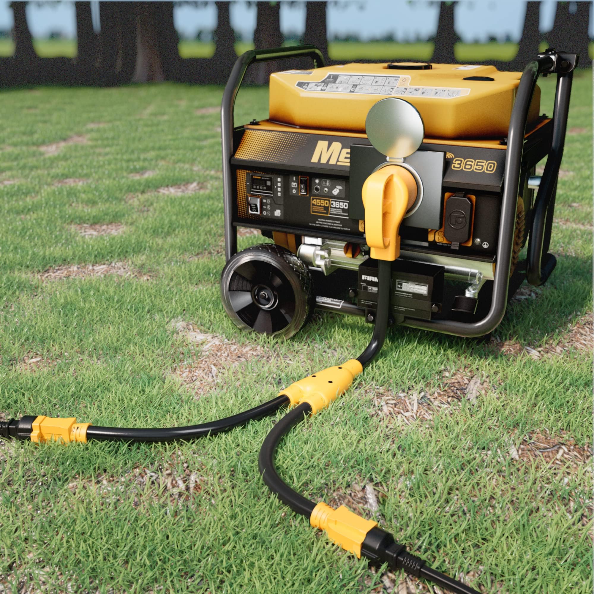 MECMO outdoor-rated rugged connector suitable for campsites.
