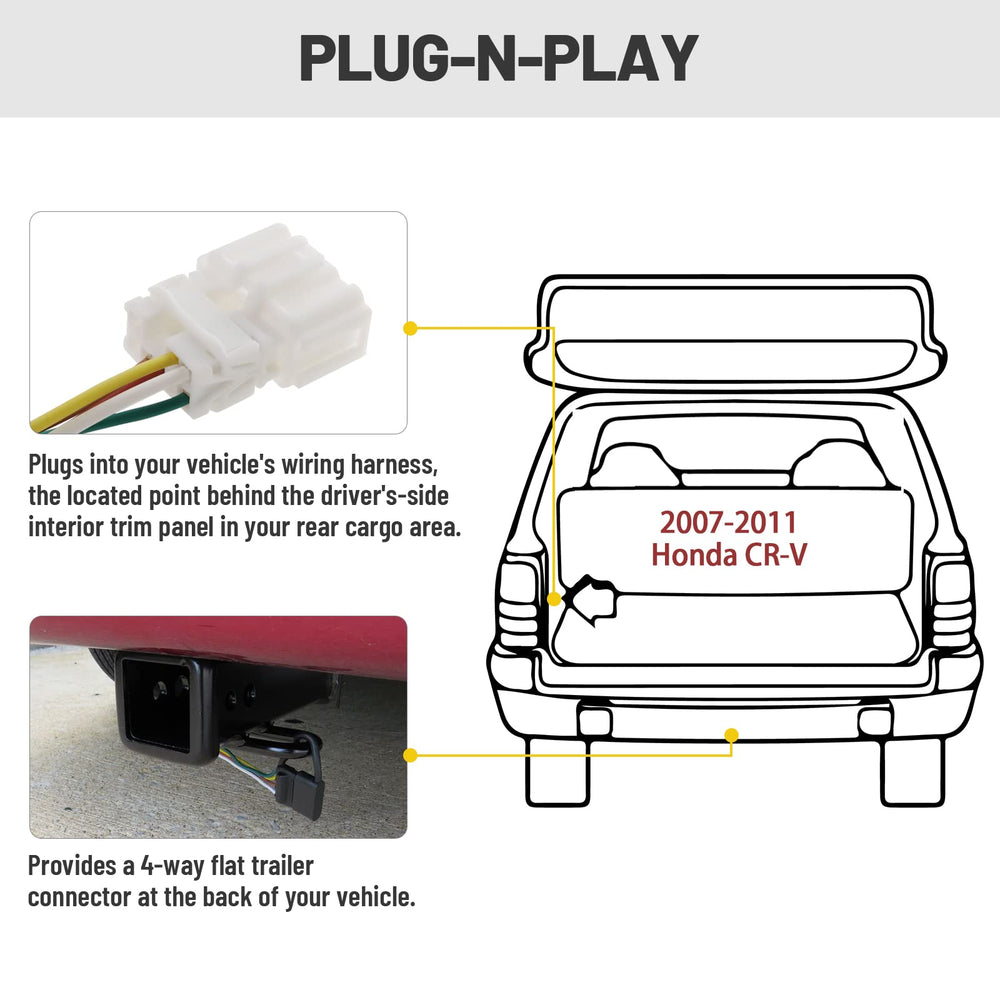 MECMO rear cargo area installation keeps wiring tucked neatly away