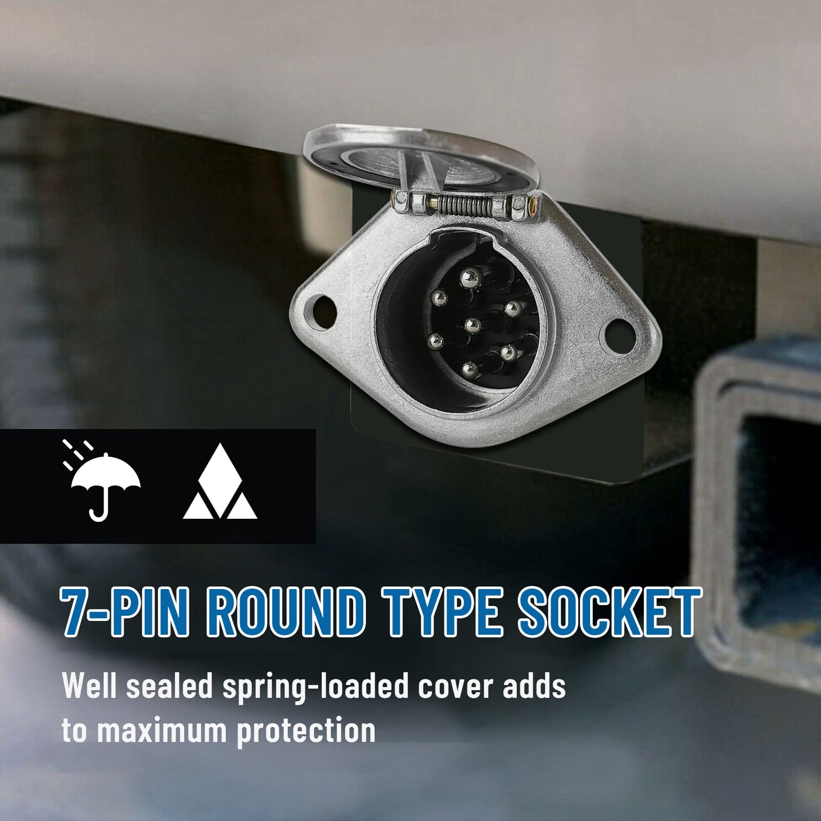MECMO round socket highlighting rugged zinc housing construction