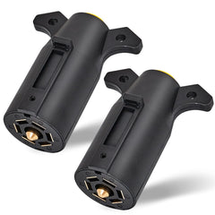 MECMO RV 7-pin trailer plug side 2-pack for reliable lighting power.