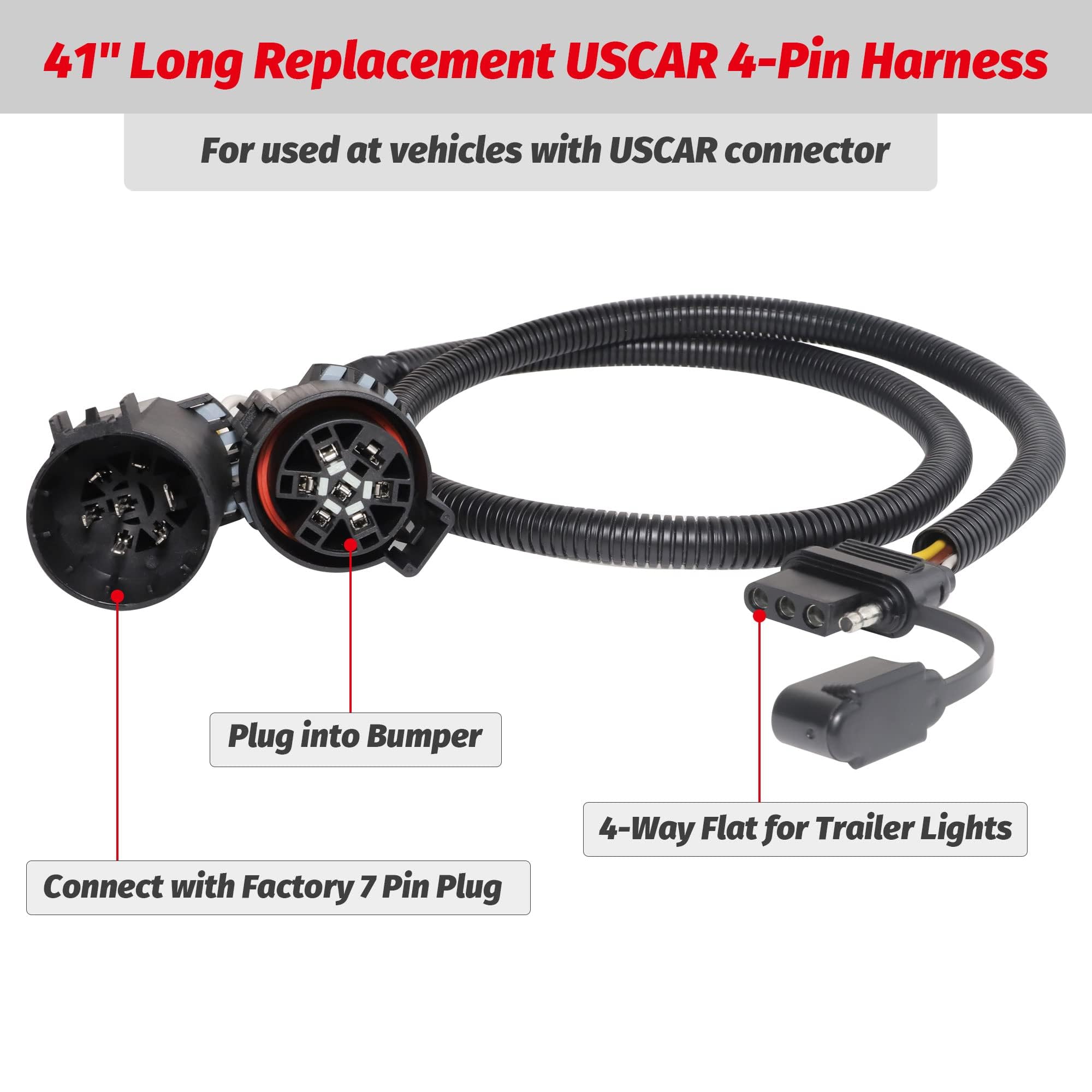 MECMO tailgate light bar quick connect simplifies installation.