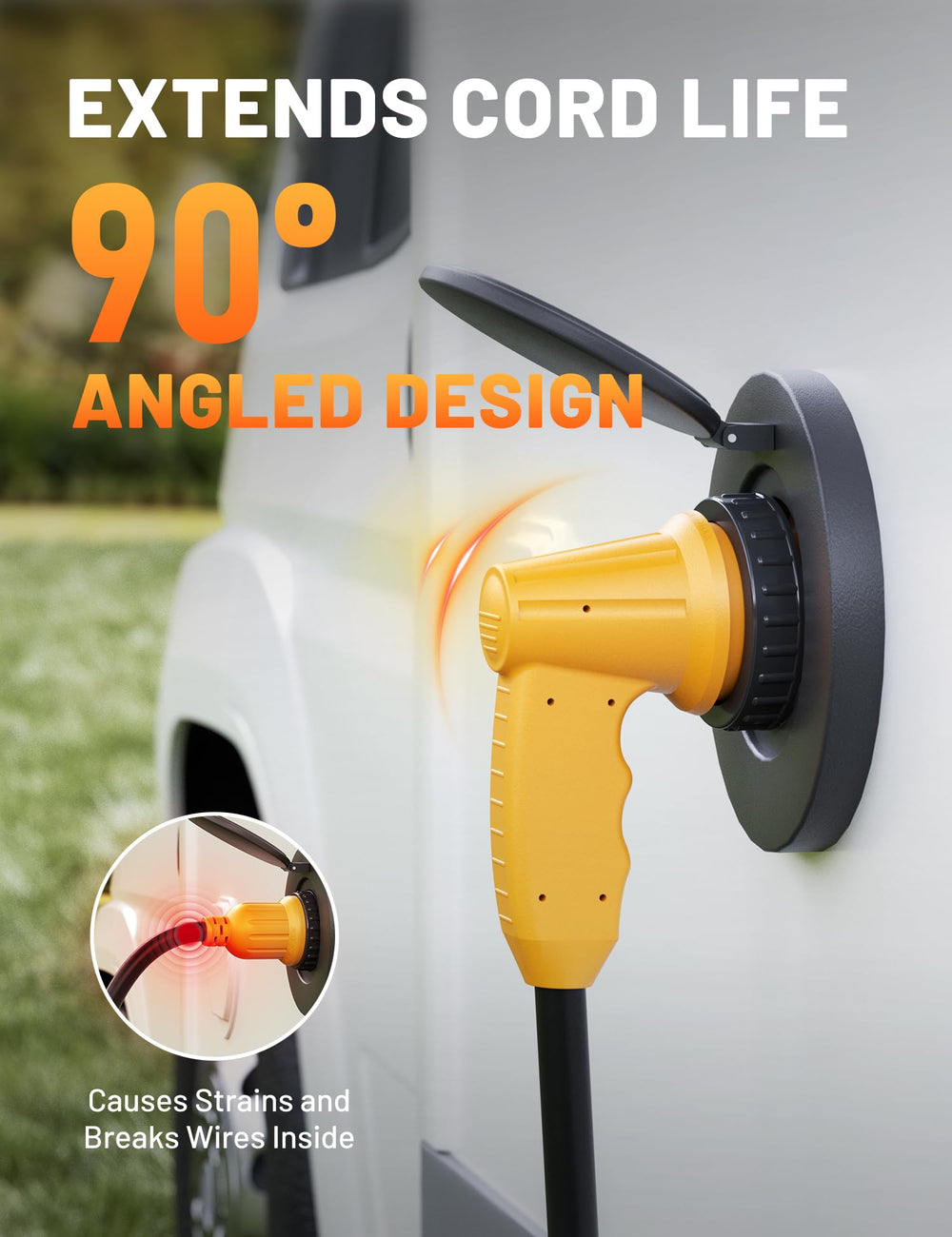 MECMO twist-lock receptacle for weatherproof L5-30R outdoor connections.