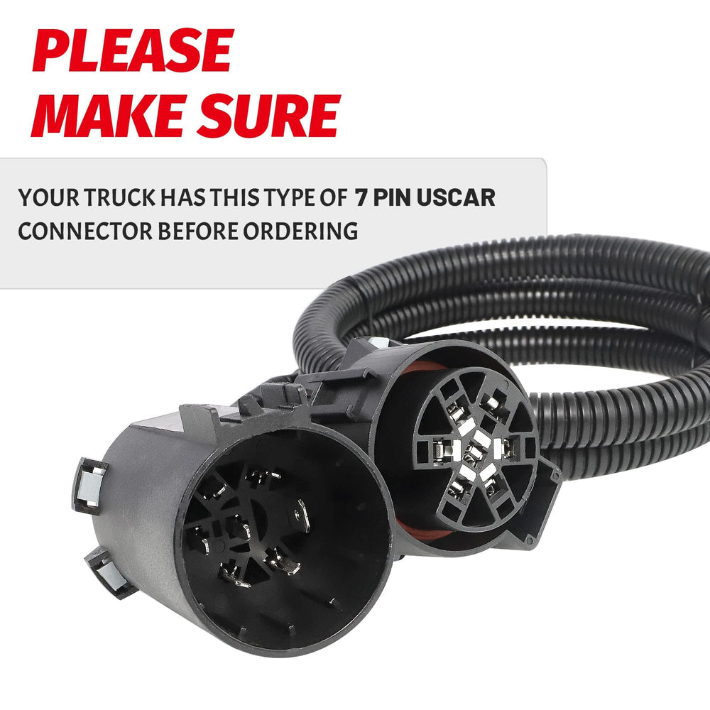 MECMO universal 7-pin adapter fits most trucks.