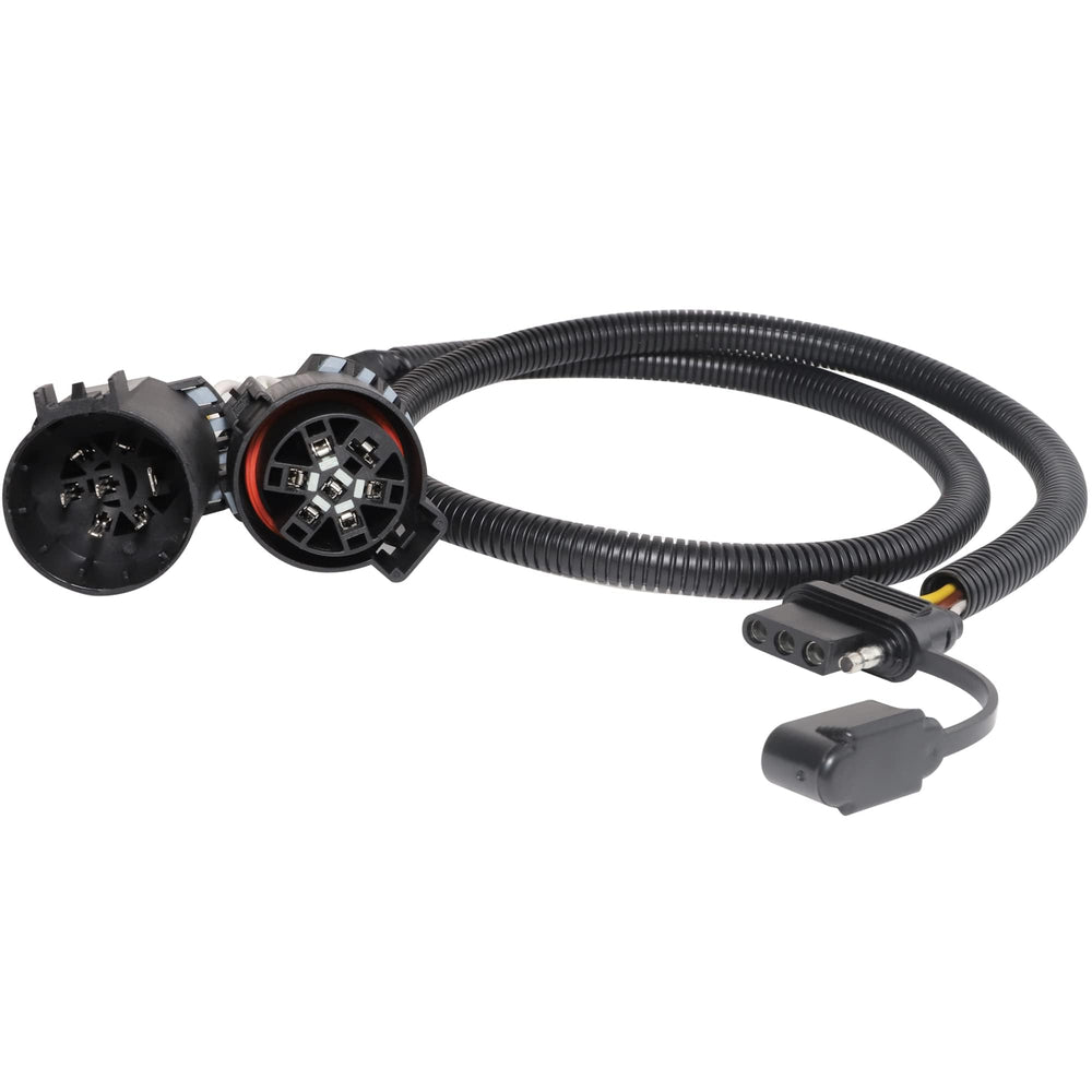 MECMO USCAR 7-pin to 4-pin harness extends trailer lights for 41 inches.
