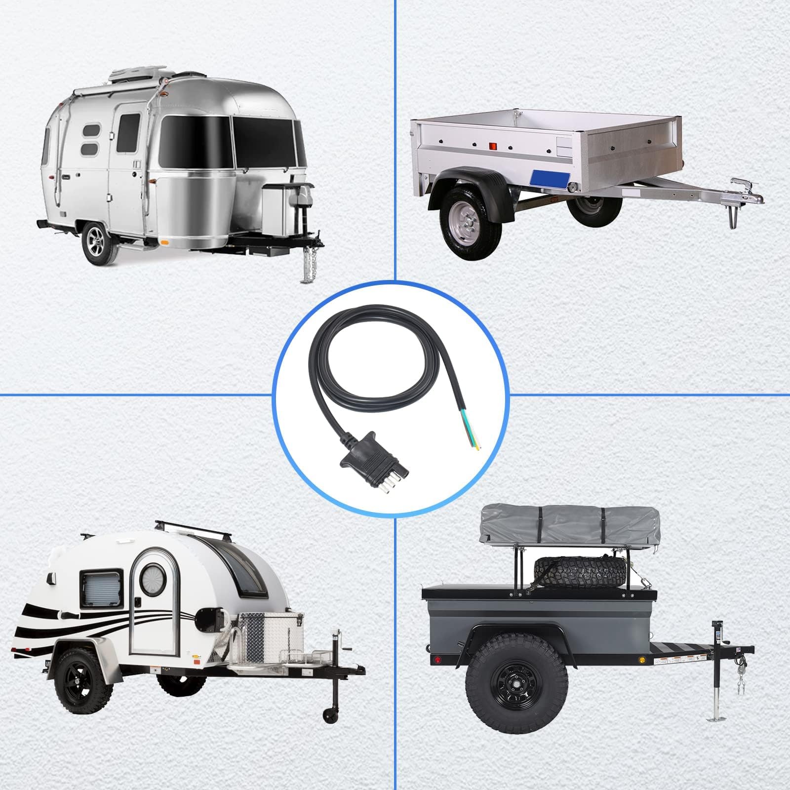 MECMO PVC jacket provides weatherproof and abrasion resistance for outdoor trailer use.