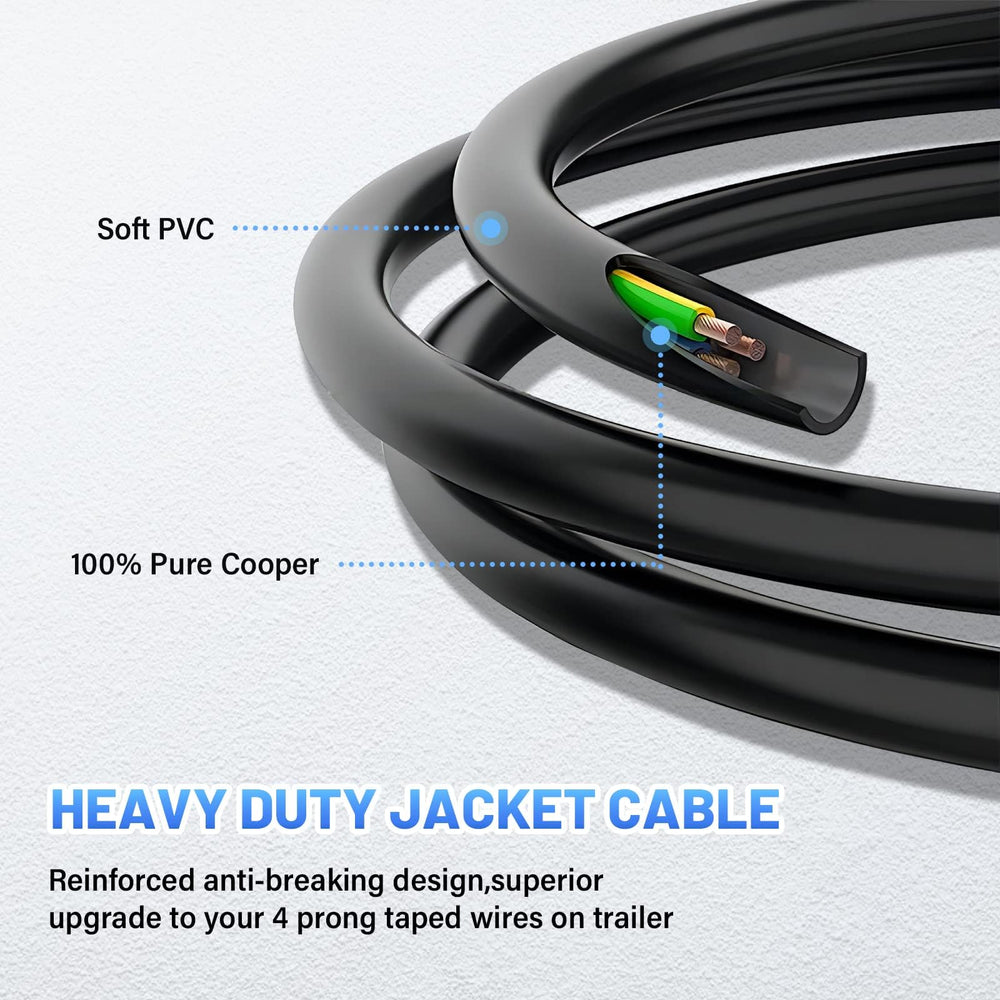 MECMO weatherproof trailer connector close-up designed for outdoor exposure.