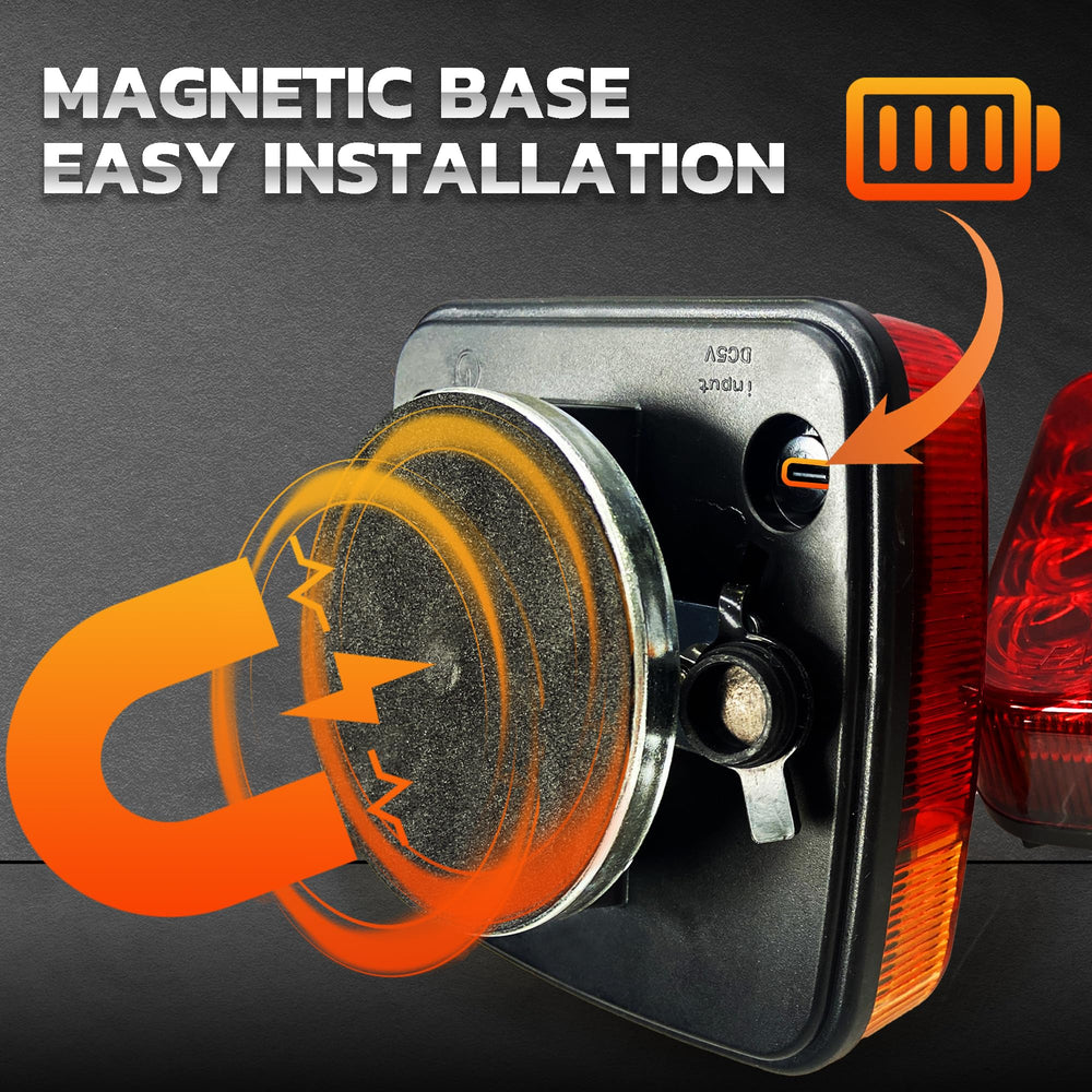 MEDAMOC magnetic mount provides secure placement on rough roads for reliable towing.